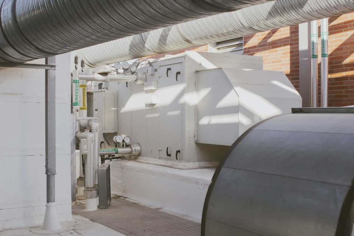 hvac installation in a professional marine or industrial environment