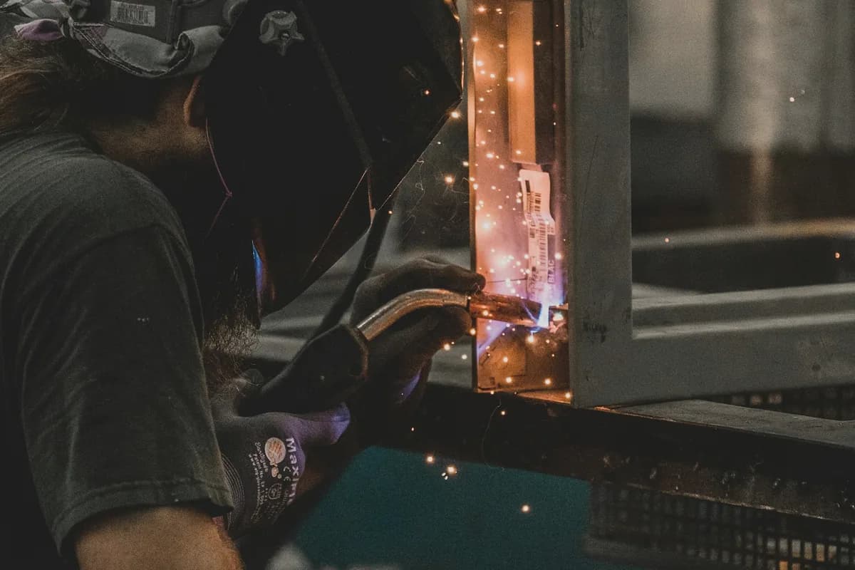 welding services in a professional marine or industrial environment